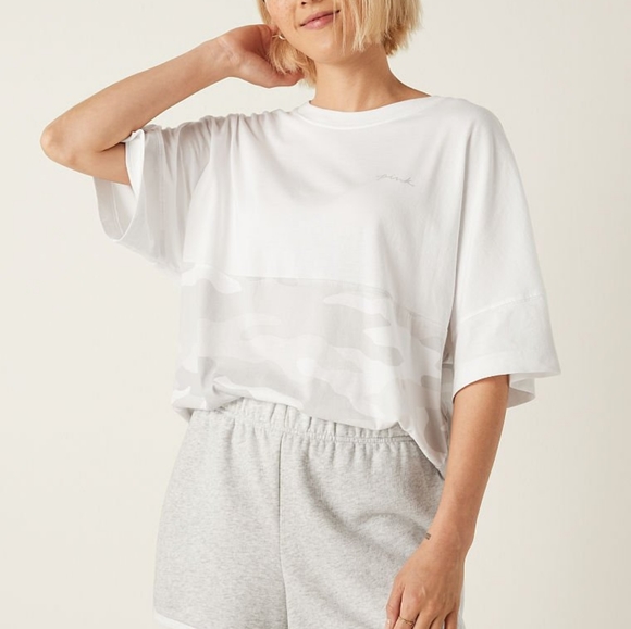 NEW VS PINK Varsity jogger white camo outfit set NWT - Picture 7 of 13